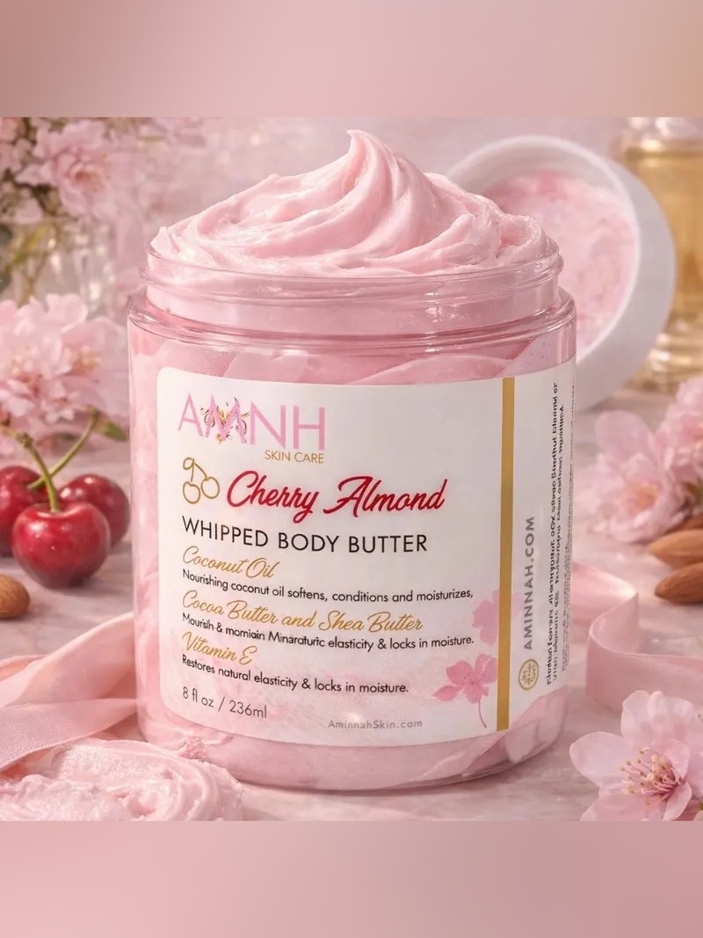 Aminnah Cherry Almond Whipped Body Butter